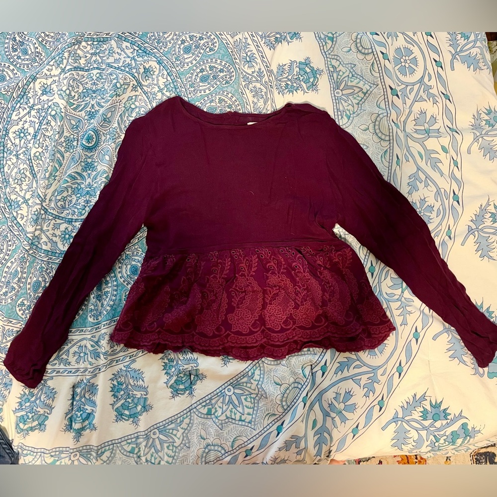 Mi Ami Purple Blouse from Francesca’s